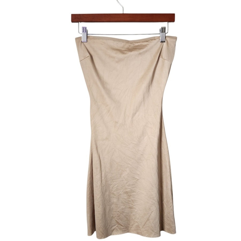 SPANX strapless nude smoothing slip dress size M shapewear minimalist‎
